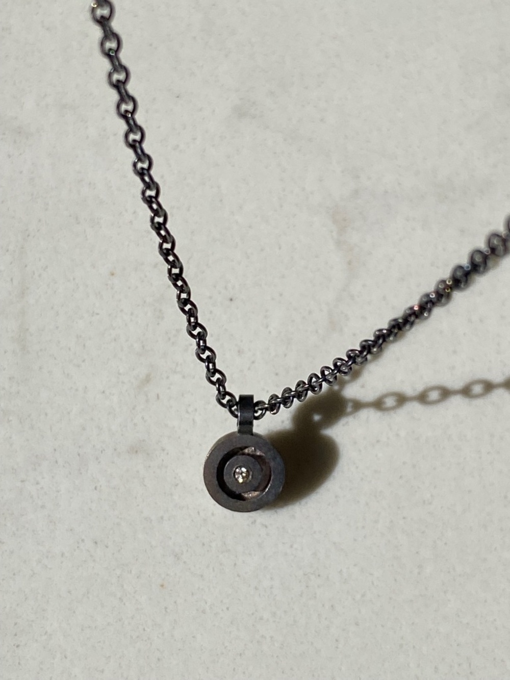 Elisa Bongfeldt Circle Diamond Necklace